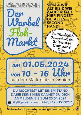 Der Warbel FlohMarkt am 1. Mai 2024 in der Warbelstadt Gnoien