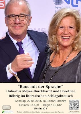 Hubertus Meyer-Burckhardt & Dorothee Röhrig im literarischen Schlagabtausch