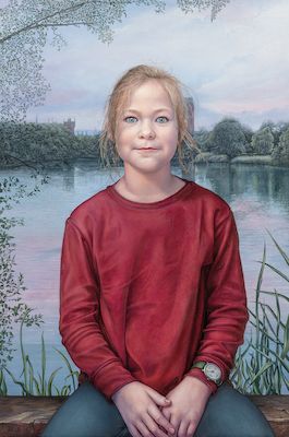 Führung durch die Ausstellung für Kinder durch den Maler Manfred W. Jürgens
