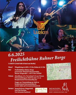 LARKIN auf der Freilichtbühne Ruhner Berge