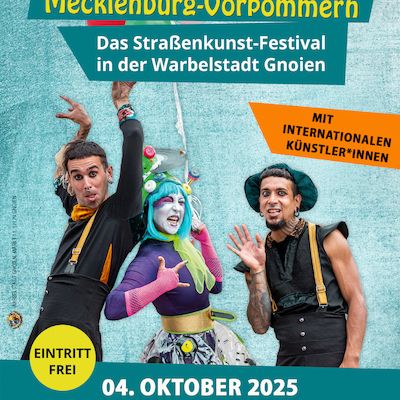 Das 2. Straßenkunst-Festival in der Warbelstadt Gnoien