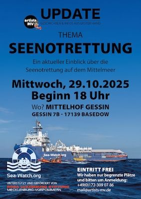 UPDATE - Geschichten & Infos aus erster Hand - Thema Seenotrettung