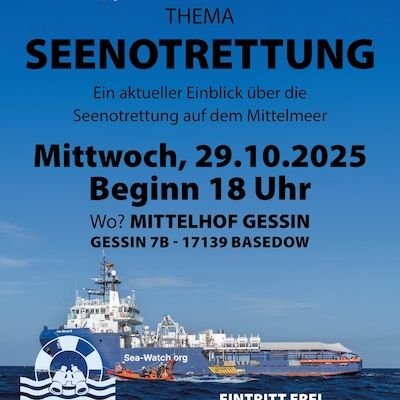 UPDATE - Geschichten & Infos aus erster Hand - Thema Seenotrettung