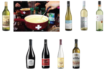 KäseFondue und Wein