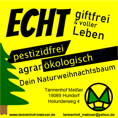 Natürliche Weihnachtsbäume und Tannengrün vom Tannenhof
