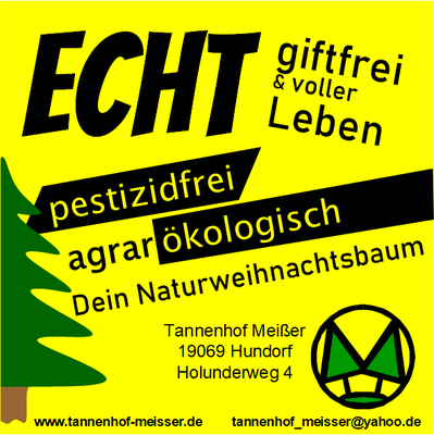 Natürliche Weihnachtsbäume und Tannengrün vom Tannenhof