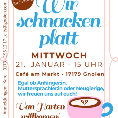 WIR SCHNACKEN PLATT in der Warbelstadt Gnoien