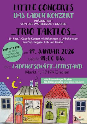 little concerts - Das Laden Konzert mit TRIO TAKTLOS aus Rostock