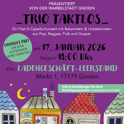 little concerts - Das Laden Konzert mit TRIO TAKTLOS aus Rostock