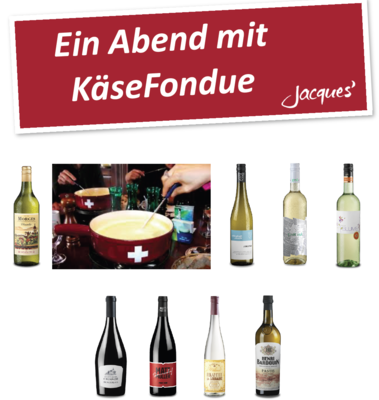 KäseFondue und Wein