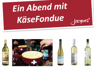 KäseFondue und Wein