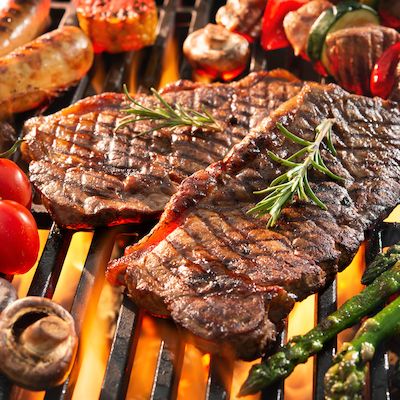Großes Grillbuffet