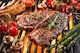 Großes Grillbuffet